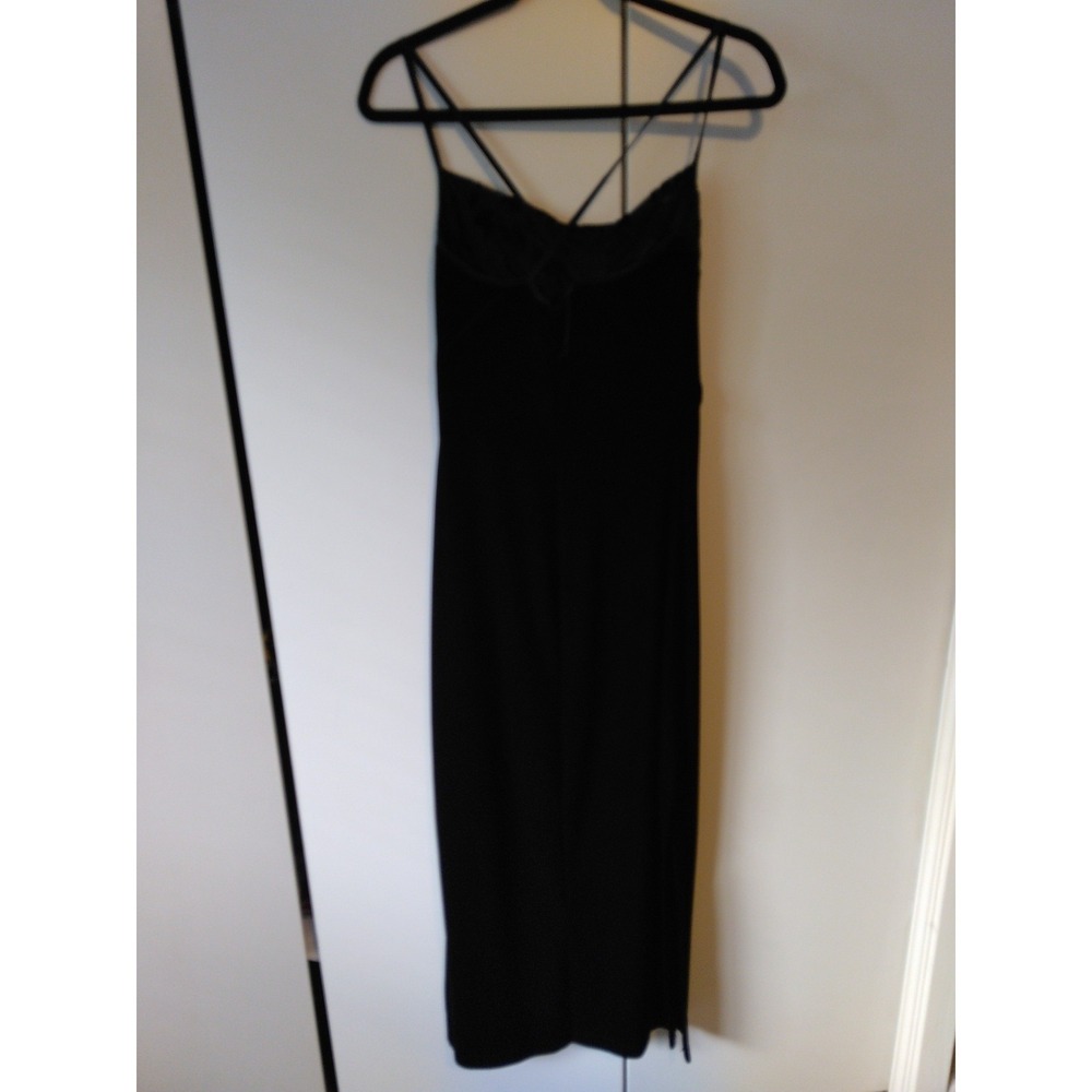 Y2K Rampage Cowl Neck Velour Slip Dress  Size S Whimsigoth Fairy‎ Grunge Goth - Picture 3 of 10